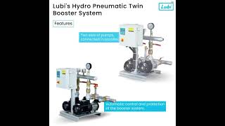 Lubis Hydro Pneumatic Twin Booster Systems  Uzhavan Pipe Centre [upl. by Aicilyt913]