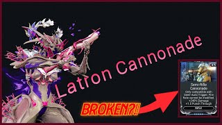 Warframe  Semi Rifle Cannonade  Latron Prime Cannonade [upl. by Aliel]