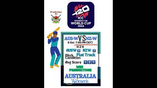 Tips amp Predictions ICC Womens T20 World Cup  Australia vs New Zealand cricket tips worldcup [upl. by Esimehc320]