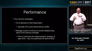 CppCon 2017 Alisdair Meredith “An allocator model for std2” [upl. by Lucy268]