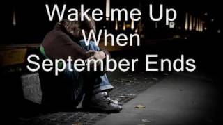 Wake me up when September ends lyrics  Green Day [upl. by Iek]