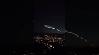 Space X Falcon 9 lighting up the sky over Phoenix AZ tonight 🤩🚀 6182024 az spacex falcon9 [upl. by Shaw530]