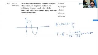 🔭 Luglio 2024  Fisica e matematica n° 258  In un resistore scorre una corrente alternata sinusoid… [upl. by Ahron]