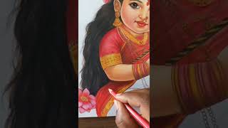 Aigiri nandani song ❤Jai maa Durga 🙏 art shorts [upl. by Adnohsal]