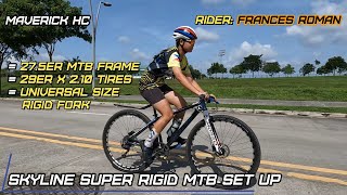 29 x 210 Tires sa 275 SKYLINE SUPER MTB Frame amp MOSSO M6 Rigid Fork ni Frances Roman [upl. by Accebor]