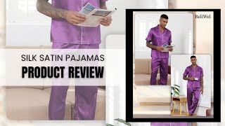 Mens Silk Pajama Set review [upl. by Tizes500]