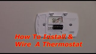 How To Replace A Thermostat Honeywell [upl. by Ahsini]