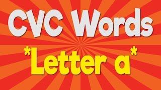 CVC Words  Letter a  Consonant Vowel Consonant  Phonics Song  Jack Hartmann [upl. by Naud93]