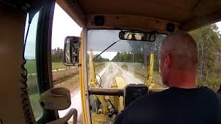 Removing washboard or corrugation from sandy gravel road [upl. by Stolzer774]