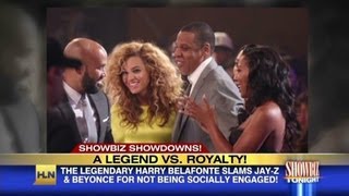 Harry Belafonte slams JayZ and Beyonce [upl. by Nemsaj]