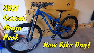 New Bike Day  2021 Fezzari Abajo Peak [upl. by Llerdna]