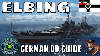 German Destroyers Elbing World of Warships Wows Captain Skills Guide [upl. by Trometer]