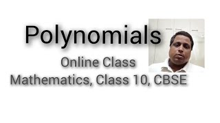 Polynomials  Mathematics Class 10 CBSE more Examples in next class [upl. by Reni]