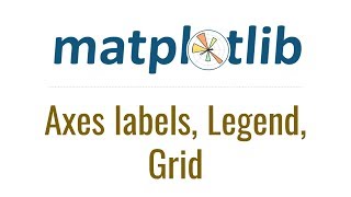 Matplotlib Tutorial 3  Axes labels Legend Grid [upl. by Oile]