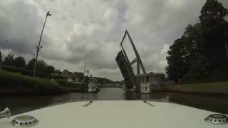 Le Boat Return Trip Nieuwpoort via Brugge Deinze amp Gent GoPro 2016 [upl. by Hadwin938]