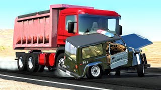 Crazy Police Chases 11  BeamNG Drive Crashes [upl. by Mercado]