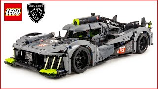 LEGO TECHNIC 42156 PEUGEOT 9X8 24H Le Mans Hybrid Speed Build  Brick Builder [upl. by Hoffer277]