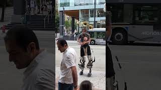 Street Performer Gastown Vancouver shorts travelvlog [upl. by Nrevel]