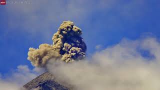 Oct 24 2024 Watch Boulders Being Hurled into the Air at Fuego Volcano [upl. by Gnak]