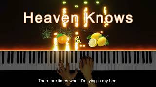 Heaven Knows  Orange and Lemons  Piano Instrumental by Angelo Magnaye [upl. by Asserac]