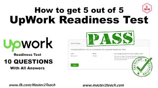 How to get 5 out of 5 in UpWork Readiness Test  2020 Dec [upl. by Lahey]