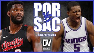 Portland Trail Blazers vs Sacramento Kings Full Game Highlights  October 13 2024 [upl. by Lombard]