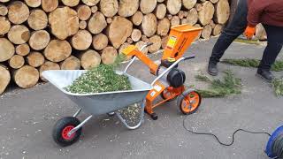 Compact 4HP Electric Wood Chipper  Garden Shredder FM4DDE [upl. by Mcgraw]