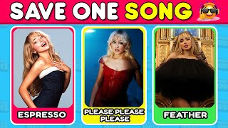 SAVE ONE SONG 🎵 Most Popular Singers and Songs Ever 👑 Music Quiz [upl. by Norine]