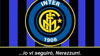 Inno Inter  Pazza Inter Amala Testo  Himno del Inter de Milan Letra [upl. by Jocelyne369]