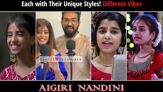 Aigiri Nandini Mashup  Anukriti x Sachet Parampara x Maithili Thakur x Sooryagayathri [upl. by Gefen109]