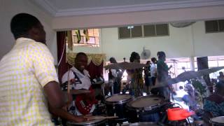 God favoured Me Hezekiah Walker drums [upl. by Aizirtap]