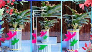 Easy pepper flower vase flower vase making at home 🏡 Home Decoration ideas 💡craft ideas diy [upl. by Lacsap]