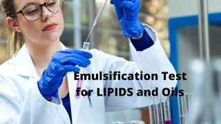 Emulsification test for Lipids with demo [upl. by Aisset112]