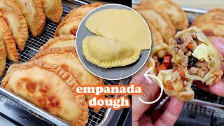 Easy Flaky Pork Empanada With Empanada Dough Making Instructions [upl. by Amar745]