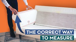 How To Measure A Sofa For A Custom Cover  Comfort Works Sofa Covers [upl. by Htebesile]