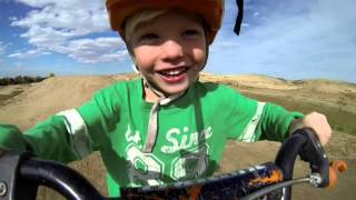 BMX track face cam on 5 year old [upl. by Bork]