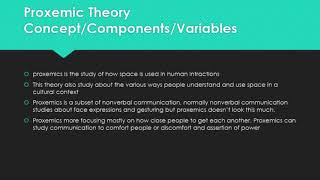 PROXEMICS THEORY [upl. by Suryt]