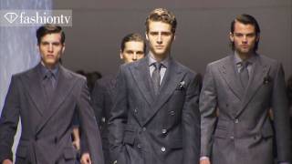 The Great Gatsby Corneliani Men FallWinter 201213 at Milan Mens Fashion Week  FashionTV  FTV [upl. by Ebarta]