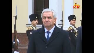 2017 Abkhazia Anthem and South Ossetia Anthem  Rauls First State Visit on 27th November 2017 [upl. by Aliber732]