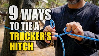 9 Ways to Tie a Truckers Hitch  How to Tie a Trucker’s Hitch [upl. by Nilyahs211]