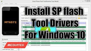 How to install SP flash tool drivers on windows 10   MTK VCOM USB Drivers [upl. by Granger602]