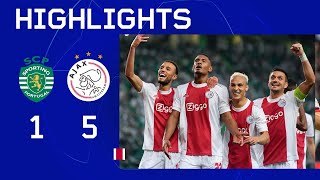 Haller maakt er 4 🤩  Highlights Sporting CP  Ajax  UEFA Champions League [upl. by Mal]