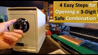 How to Open Safes With 3 Number Combinations [upl. by Ainex]