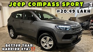 Jeep compass sport Base Varient  ऐसे BASE Varient पर किसका दिल नहीं आएगा⁉️🤷🏾‍♂️ [upl. by Aniahs]