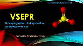 vsepr theorie omringsgetal bindingshoek dipool tetraeder [upl. by Cressler152]