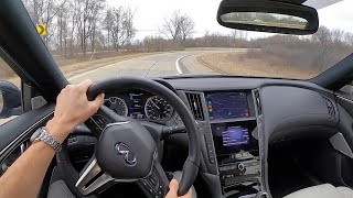 2021 Infiniti Q50 Red Sport 400 AWD  POV Driving Impressions [upl. by Nahej488]