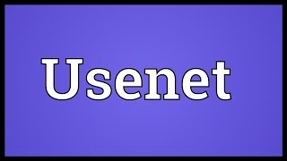 Usenet Meaning [upl. by Randy]