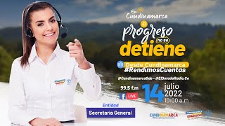 Desde Cundinamarca RendimosCuentas Secretaría General [upl. by Minetta593]