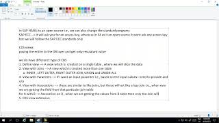 ABAP CDS Views Class 1 [upl. by Atikel]