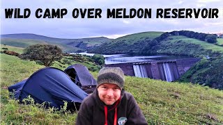 Wild Camping over Meldon Reservoir  Hiking and Camping on Dartmoor  Meldon Viaduct [upl. by Ahsinelg777]